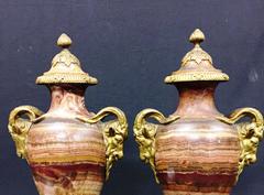 Pair of 19th Century Marble Vases