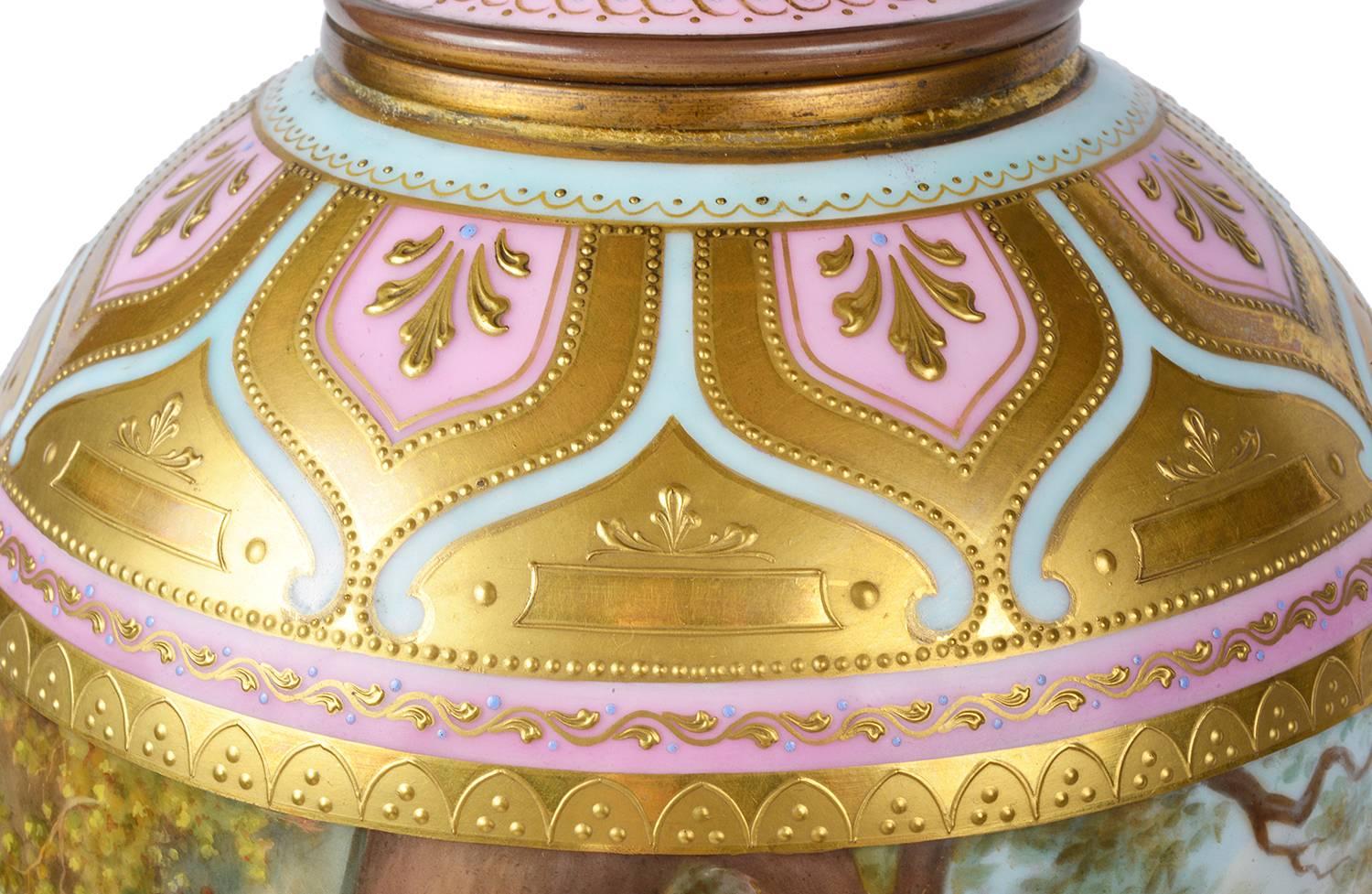 Porcelaine Vase en porcelaine de Vienne du 19ème siècle en vente
