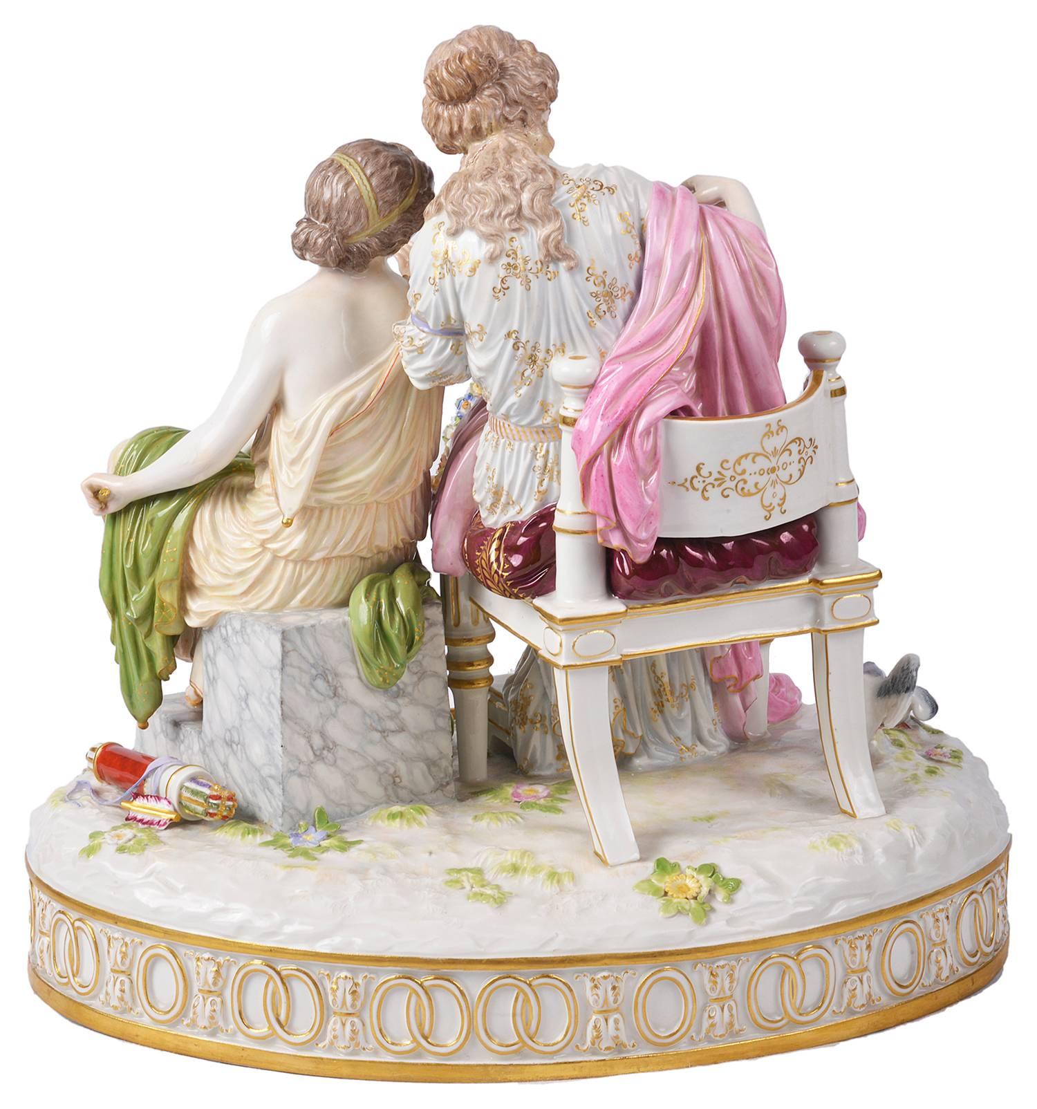 Meissen, Cupid in Trouble, 19th Century In Excellent Condition For Sale In Brighton, Sussex