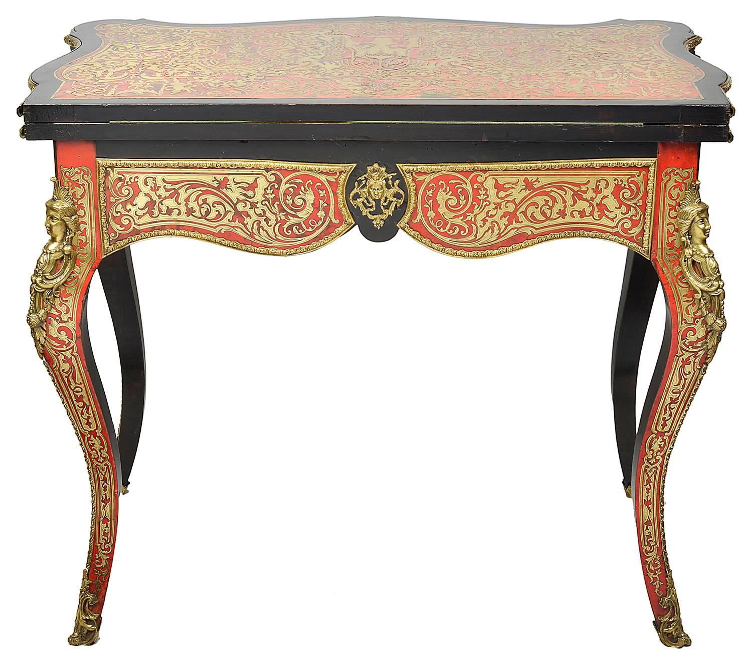 French 19th Century Boulle Card Table