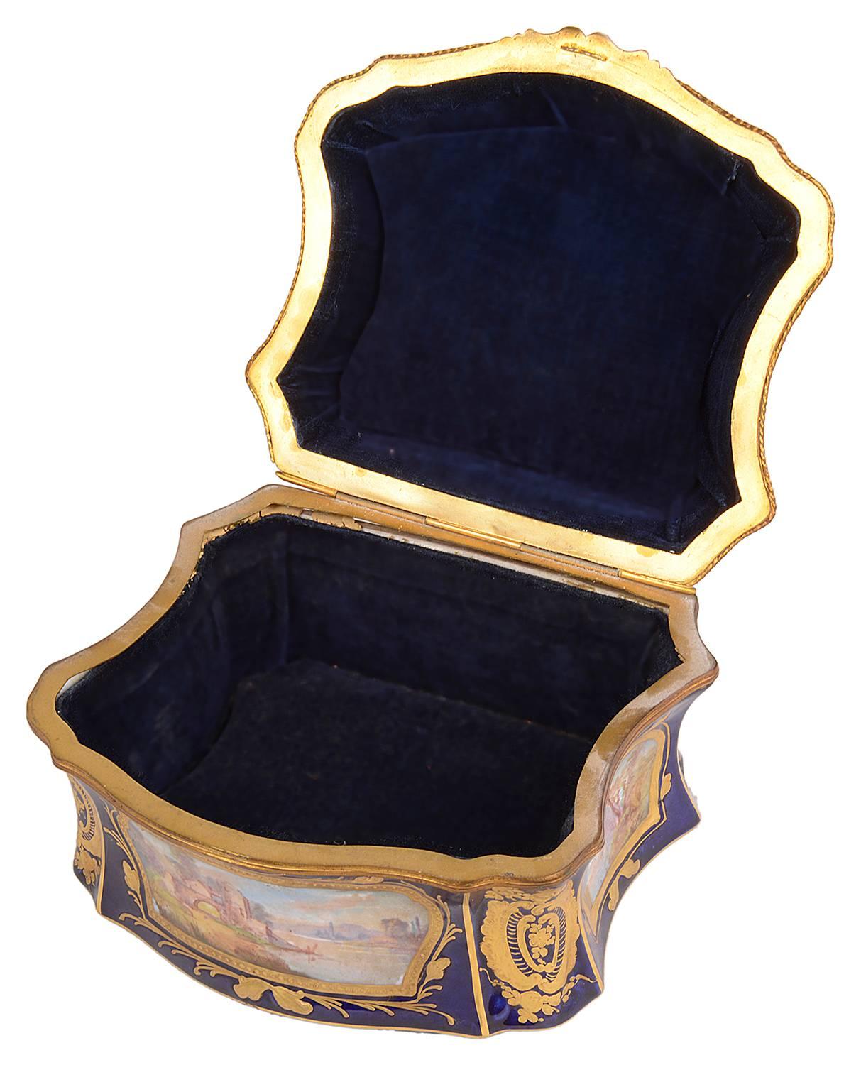 19th Century Sevres Style Porcelain Casket 1