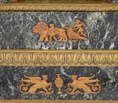 French Empire Influenced Clock Set, 19th Century