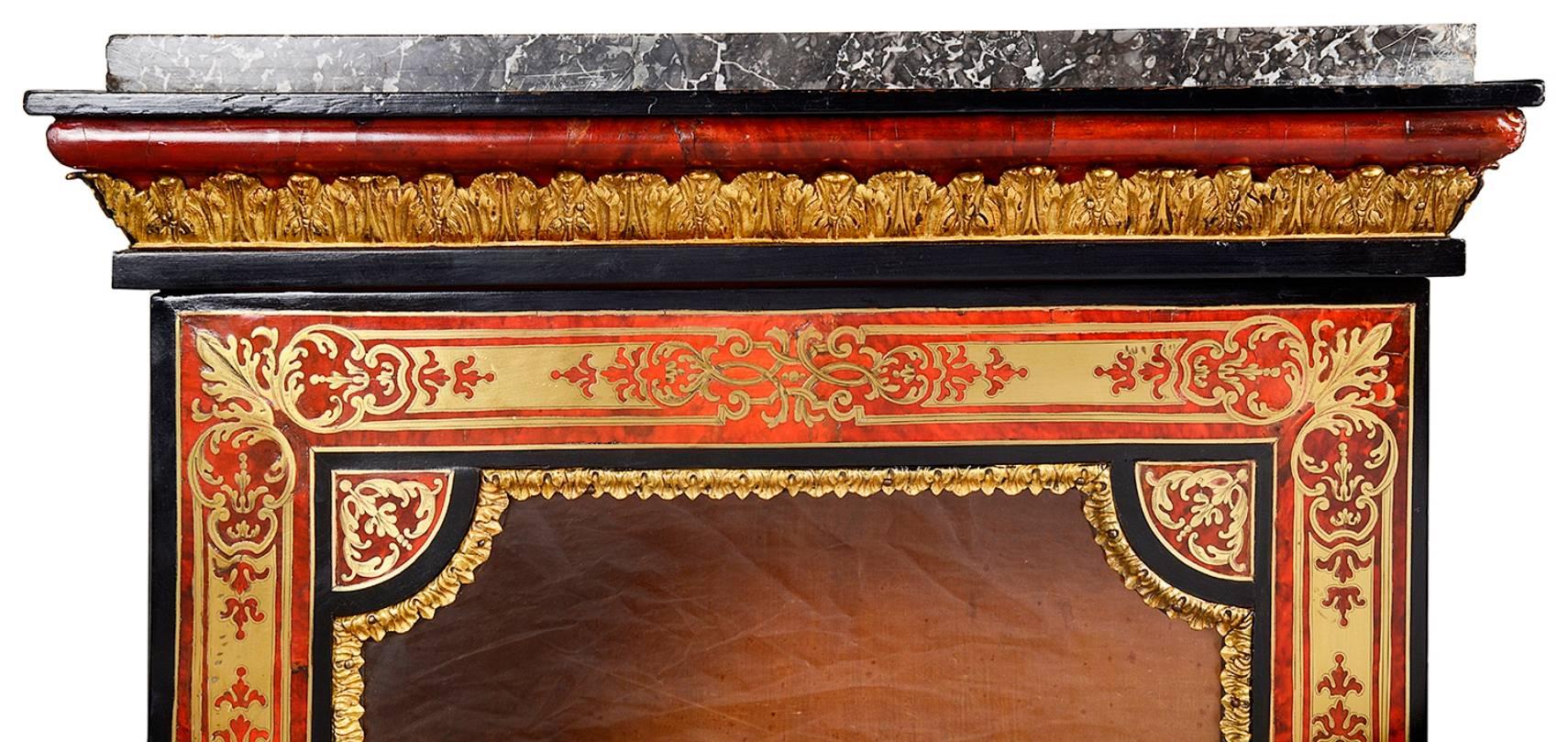 Pareja de armarios auxiliares Boulle estilo Luis XVI Incrustación en venta