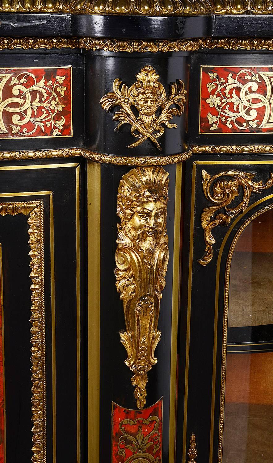 19th Century French Louis XVI Style Boulle Credenza 1