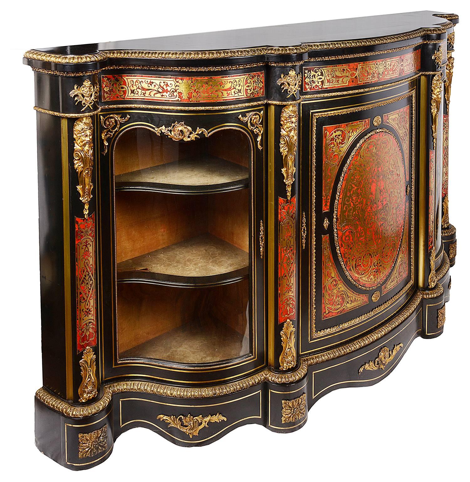 19th Century French Louis XVI Style Boulle Credenza 5