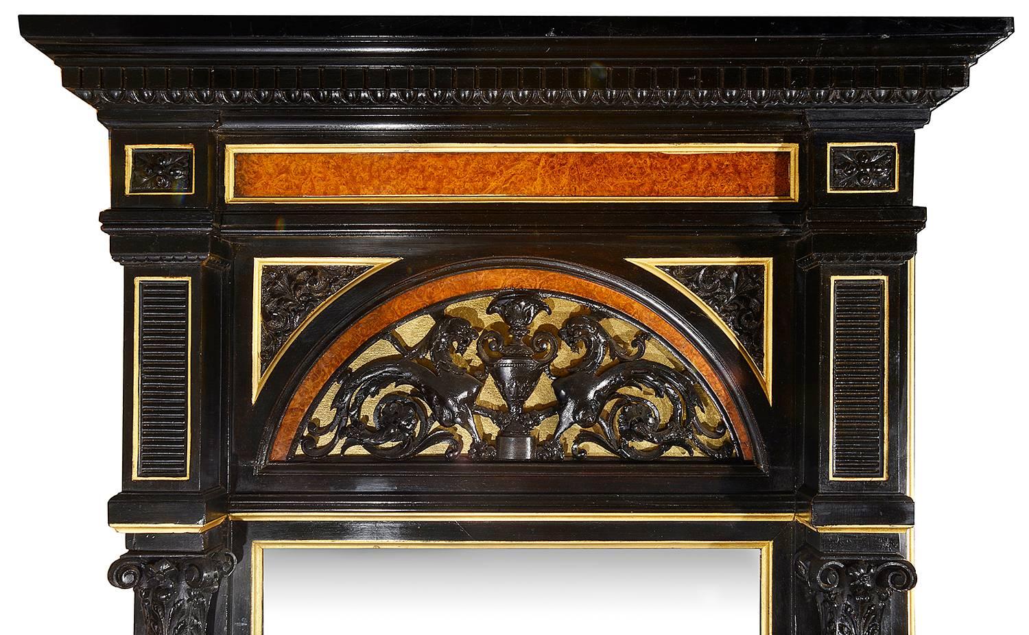 Ebony Large and Impressive Gillows Hall Stand For Sale