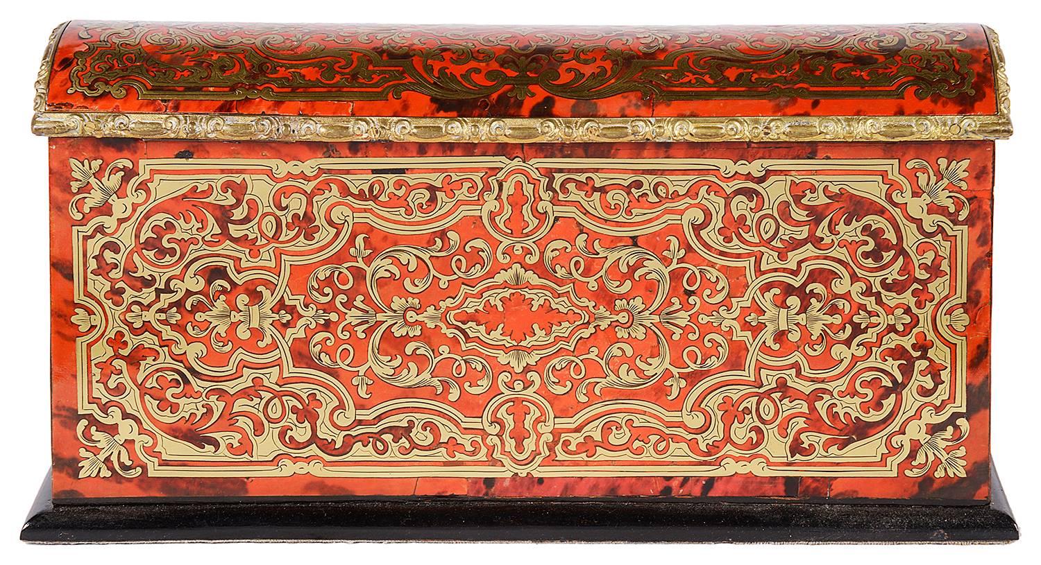 Inlay 19th Century French Boulle Stationary Box