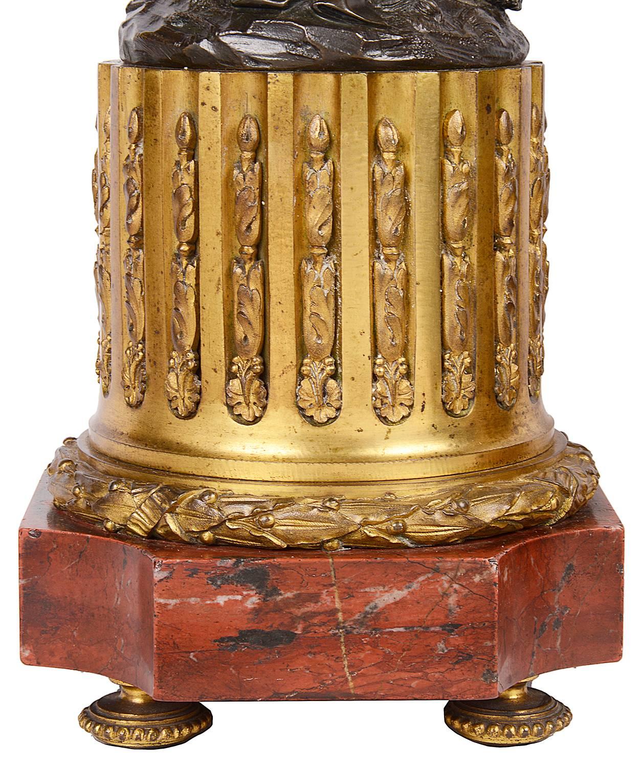 Paar Cherub-Kandelaber im Louis-XVI.-Stil, 19. Jahrhundert im Angebot 1