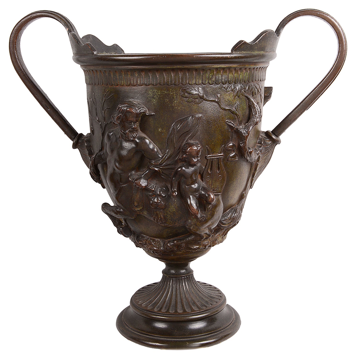 Classical 19th Century Italian Bronze Urn For Sale at 1stDibs