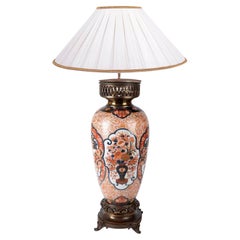 Japanische Imari-Vase oder Lampe aus dem 19. Jahrhundert