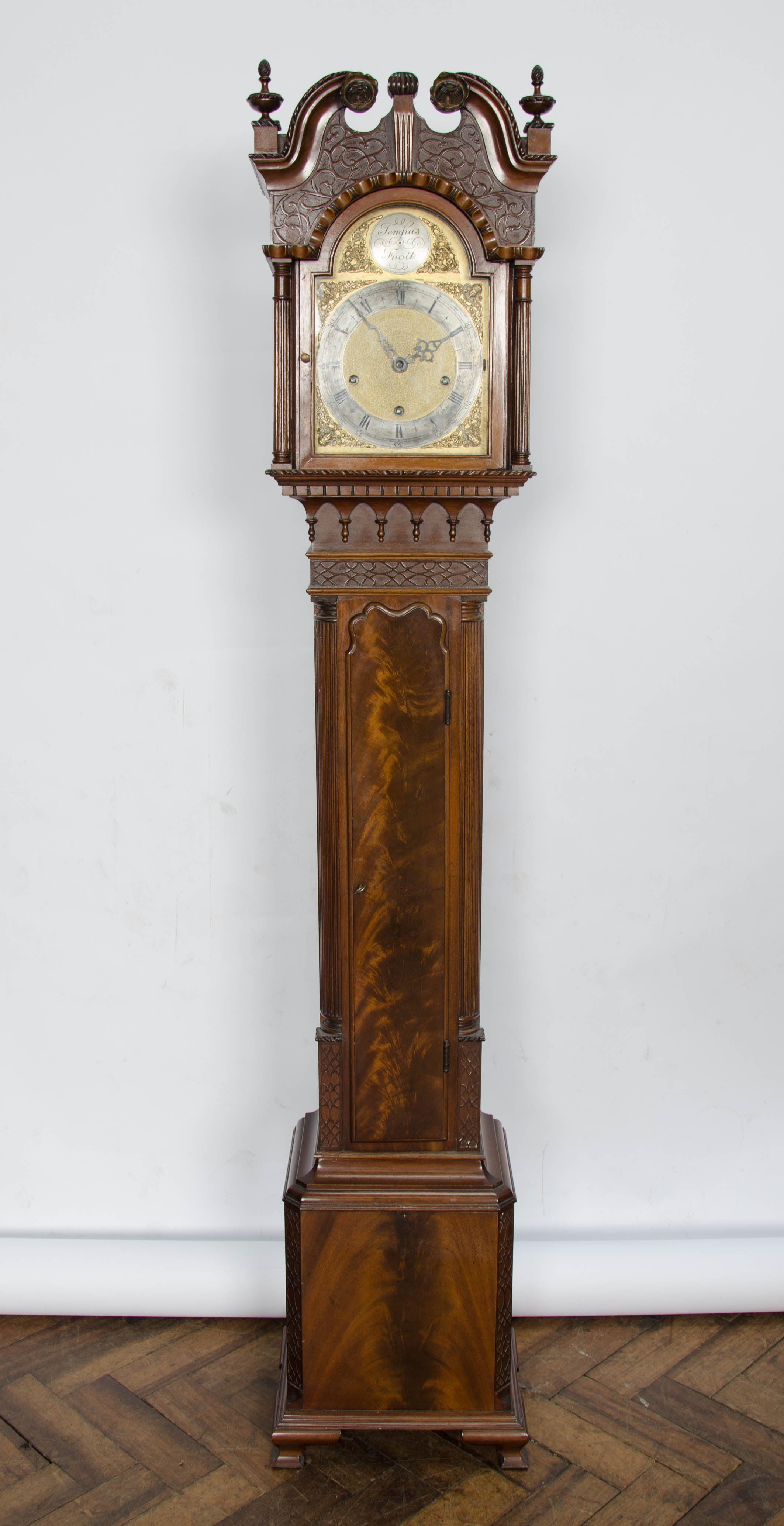 Chippendale influenced Grandmother clock
