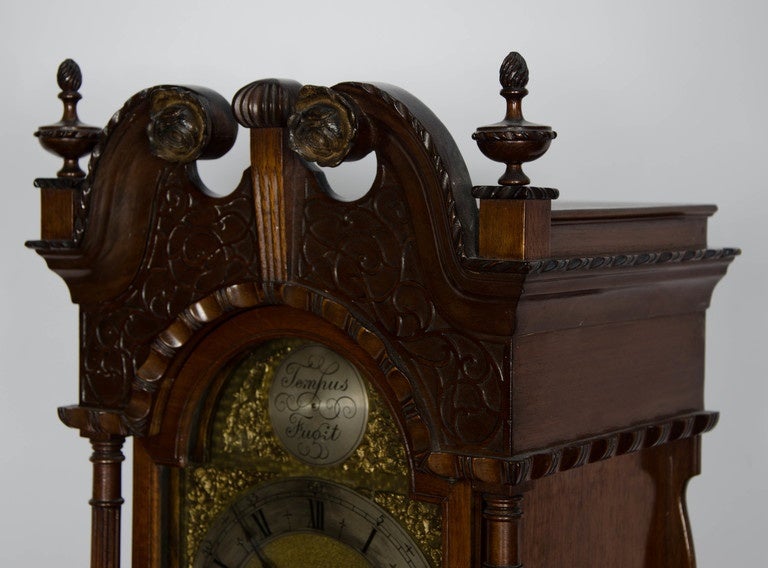 Chippendale influenced Grandmother clock 2
