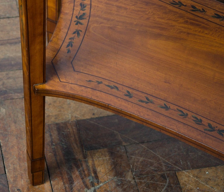 Pair of 19th Century Satinwood Console Tables 3