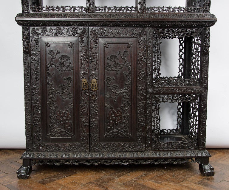 19th Century Chinese Hardwood Shelves 1