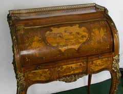 French 19th Century Marquetry Bureau de Dame