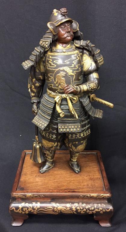 small samurai statue