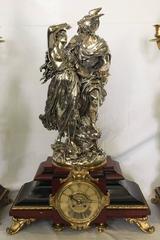 19th Century Clock Garniture by L. Gregoire