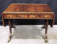 Regency Period, Brass Inlaid Sofa Table