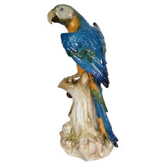 Large Meissen Parrot, late C19th. 43cm