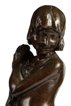 Niños bañándose en bronce, de E. A. Clapp, 1919