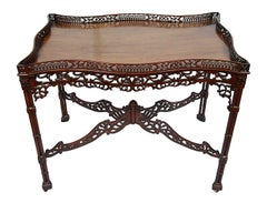 Chippendale style Mahogany Silver table, circa 1800