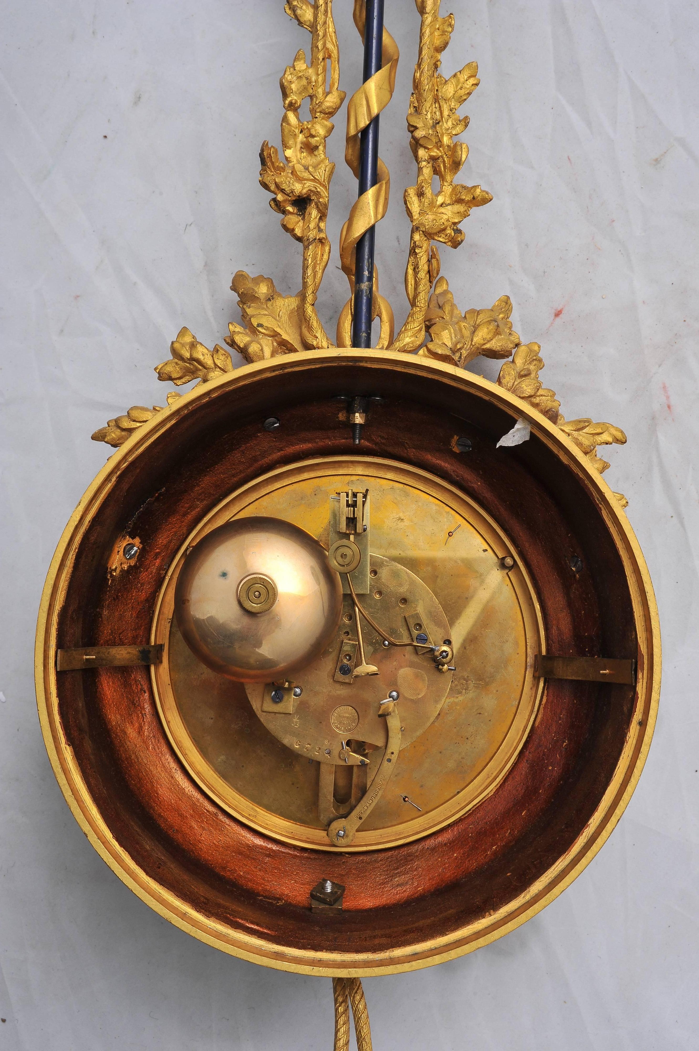 French 19th Century Wall Clock 1