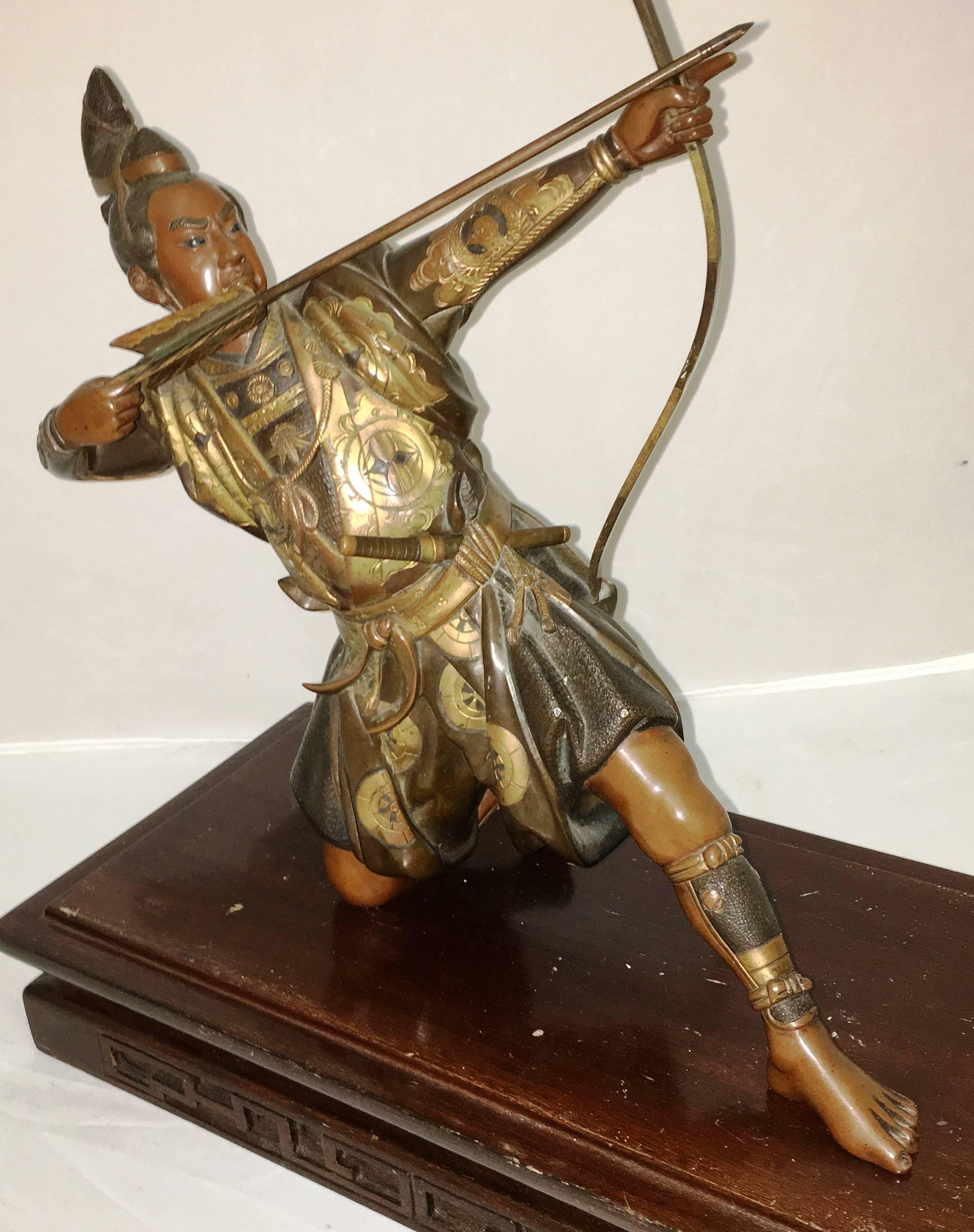 Miyao Influenced Japanese Bronze of Archer 2