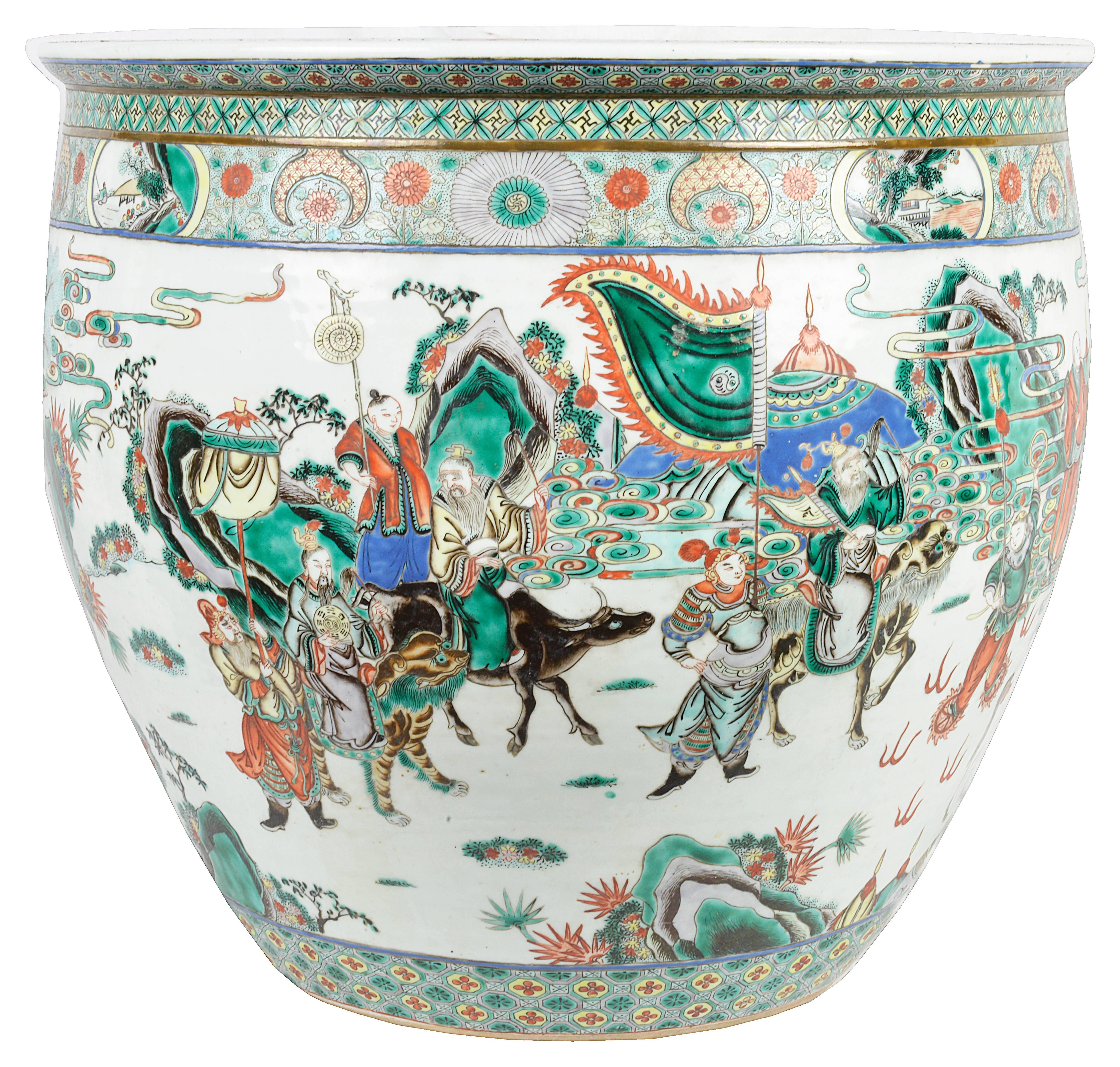 chinese porcelain fish bowl