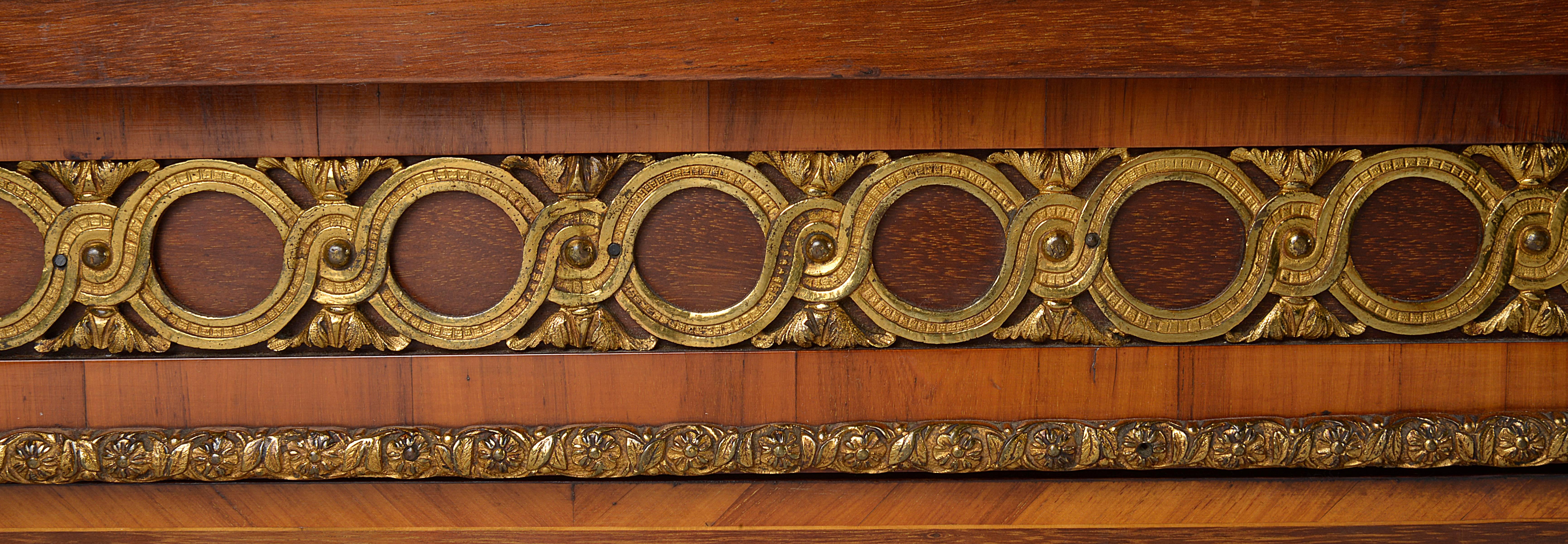 Inlay 19th Century Marquetry Inlaid Pier Cabinet For Sale