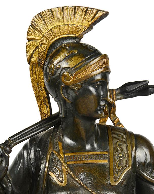 Classical Bronze Roman Centurion, 19th Century For Sale at 1stdibs