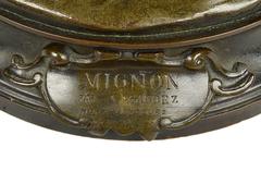 Classical Bronze Statue of Young Girl with Mandolin 'Mignon' Signed A. Gaudez