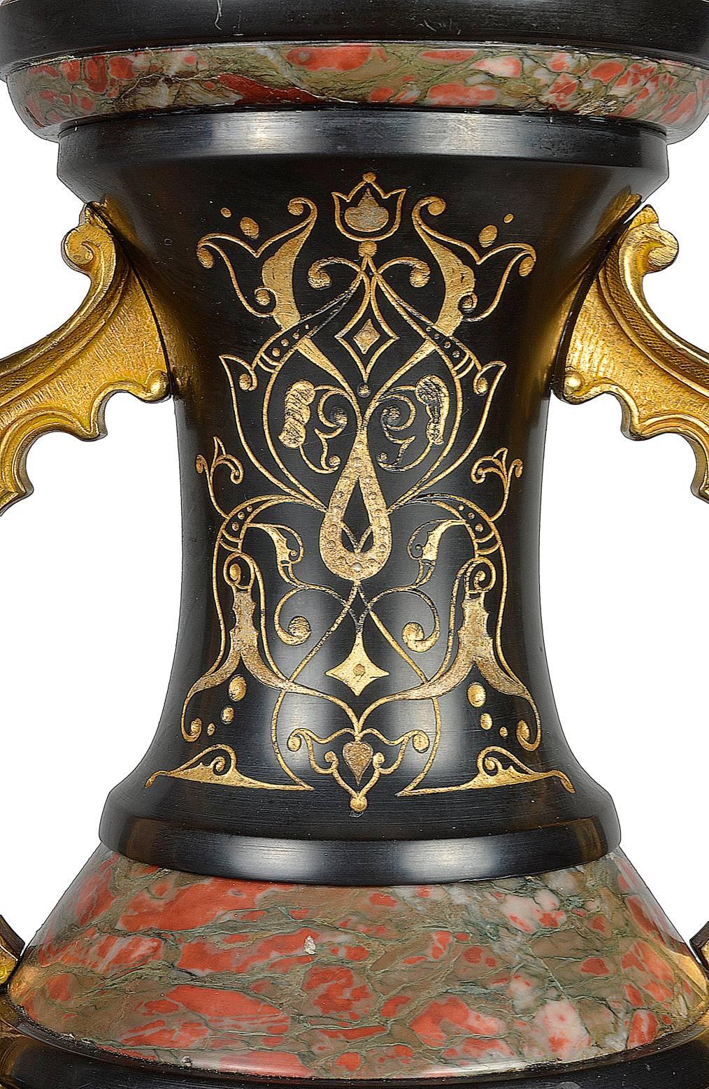 Engraved Islamic Influenced 19th Century Lamps For Sale