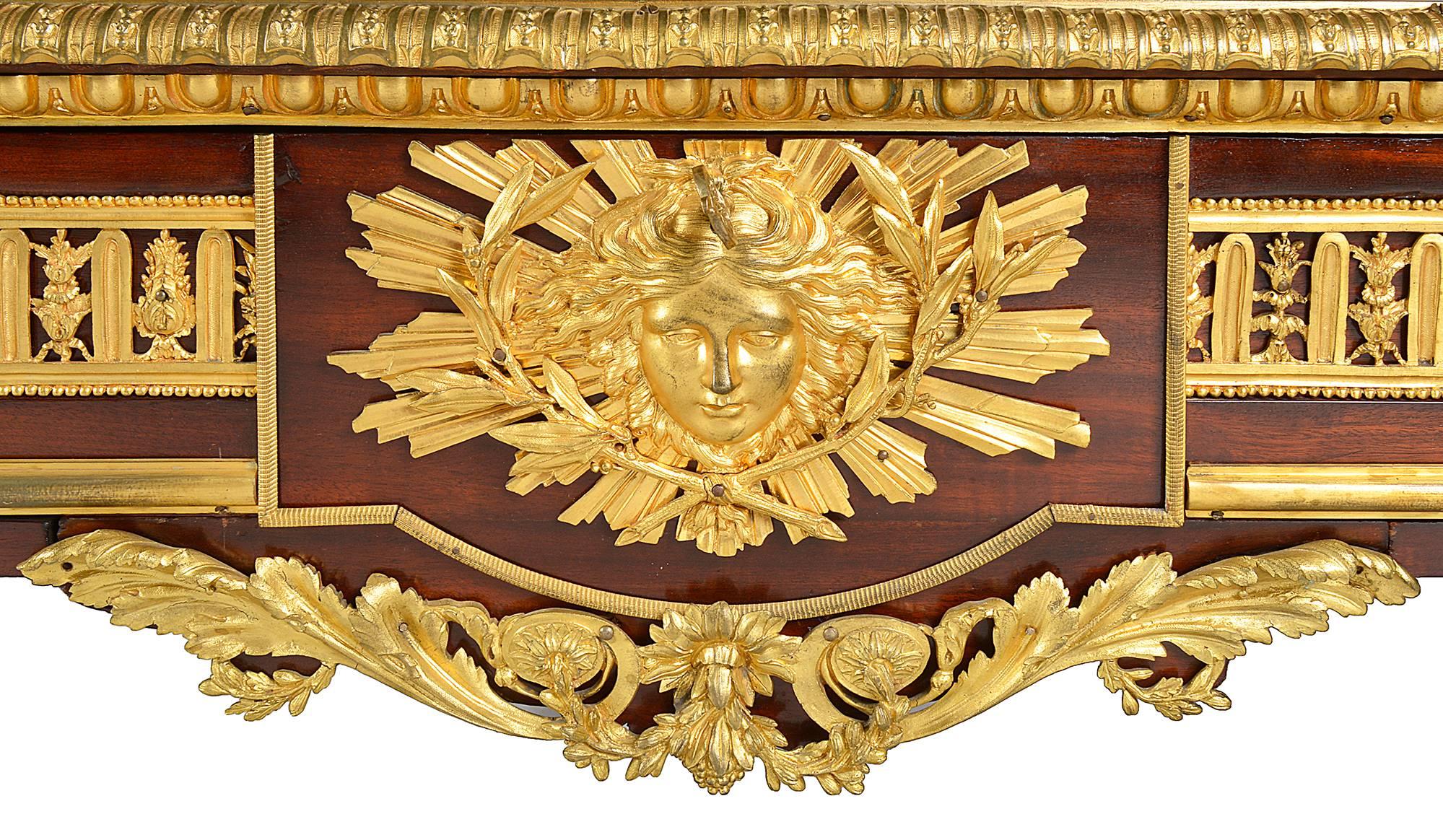 Fine Quality Louis XVI Style Bureau Plat, 19th Century For Sale 1