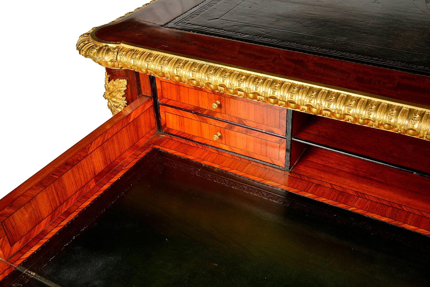 French Fine Quality Louis XVI Style Bureau Plat, 19th Century For Sale