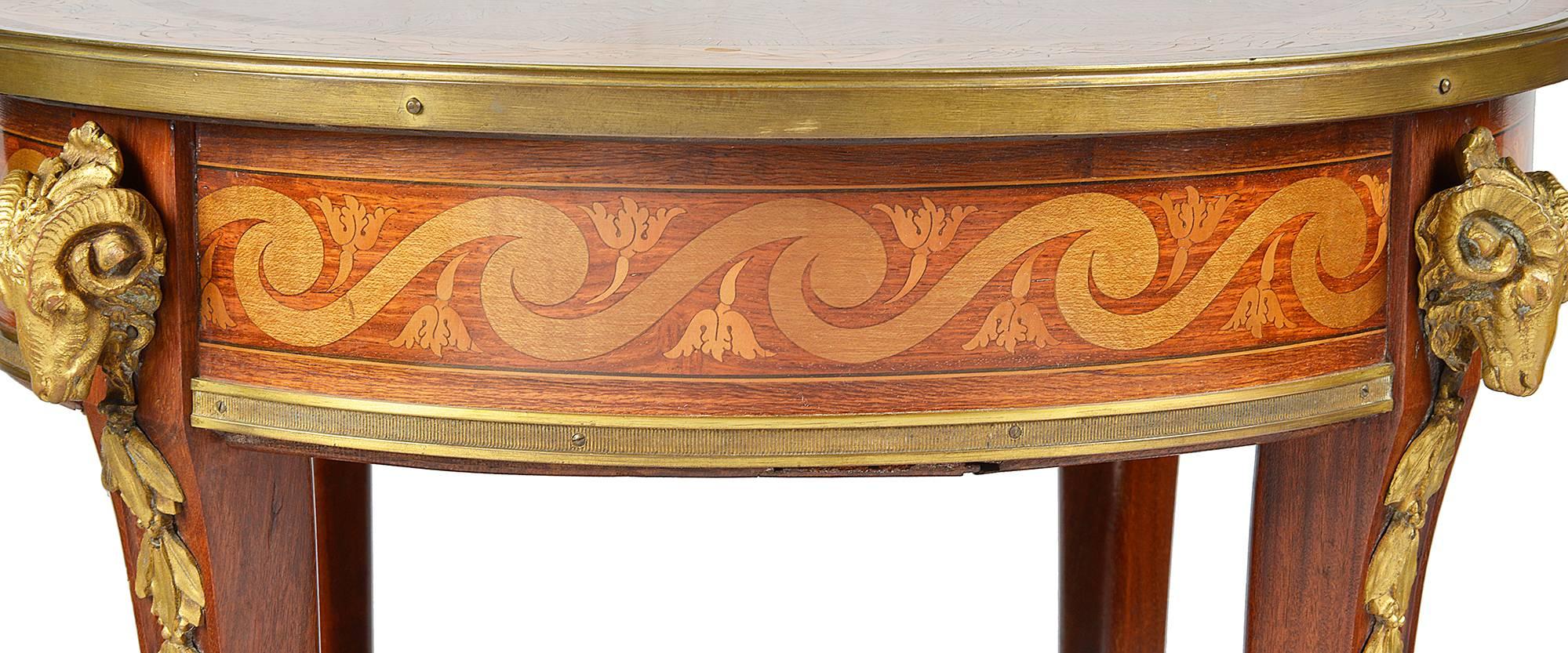 Gilt Louis XV Style Side Table, Late 19th Century