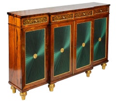 Regency Period Rosewood Break Fronted Chiffonier or Side Cabinet