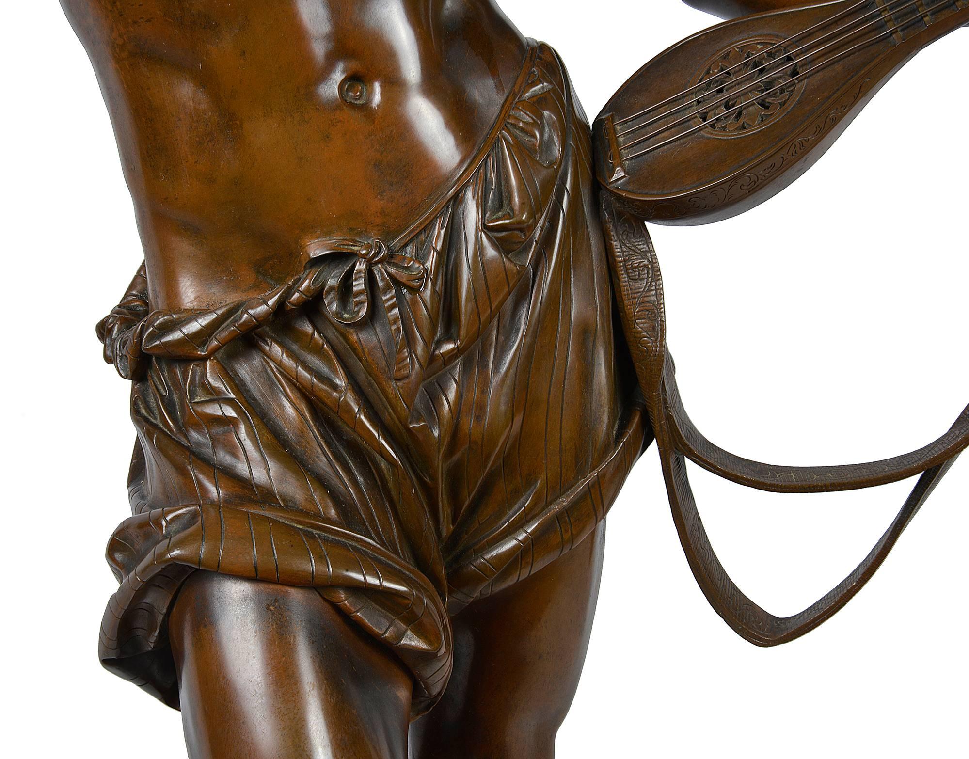 Albert-Ernest Carrier-Belleuse, Large Neapolitan Dancer, 19th Century 1