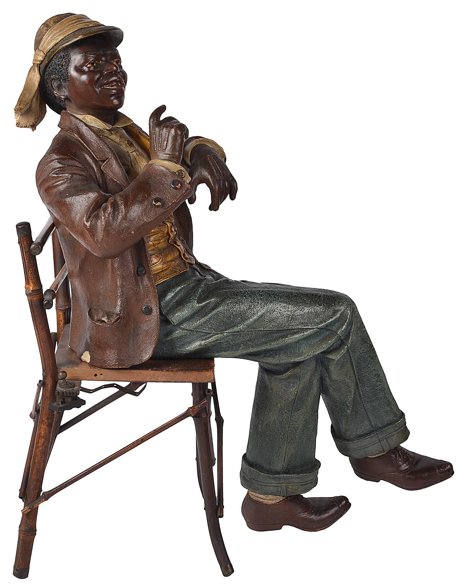 Hand-Painted Goldscheider Style Terracotta Boy For Sale
