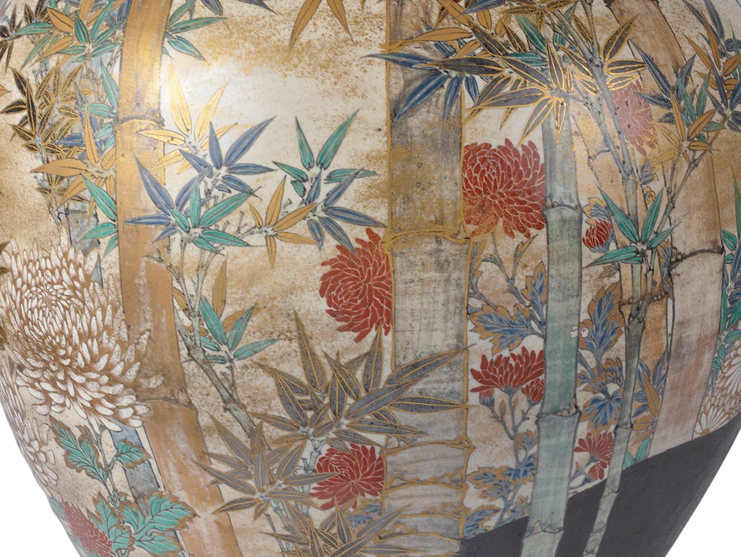 19th Century Large and Impressive Japanese Satsuma Vase
