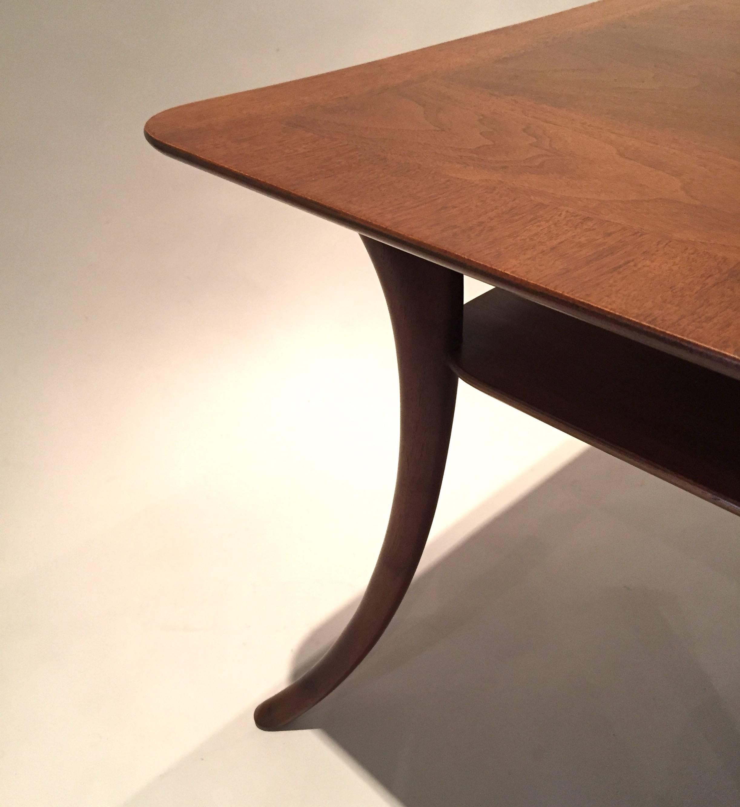 20th Century Sabre Leg Low Table For Sale