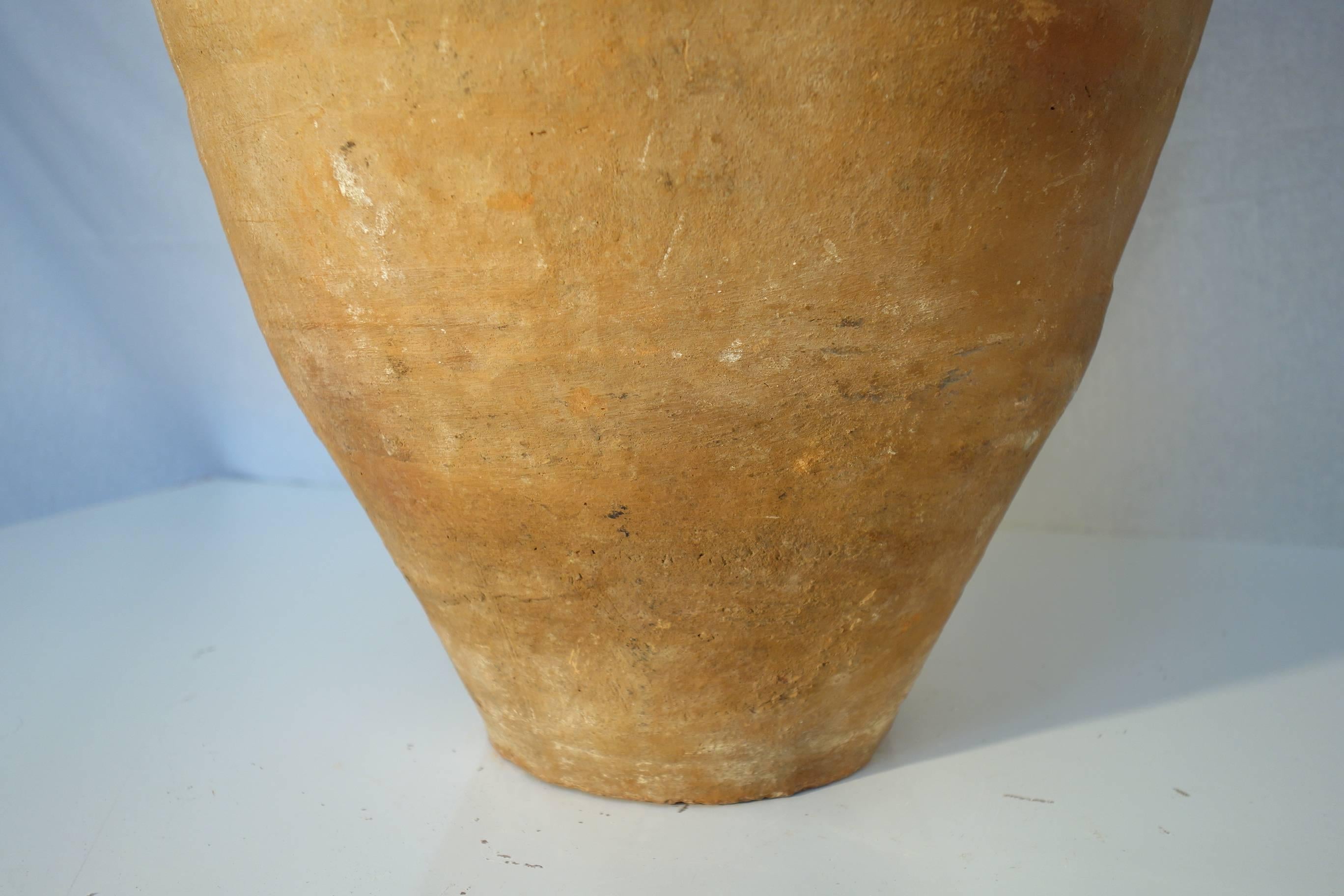 Mediterranean Antique Terracotta Amphora with Handles 2