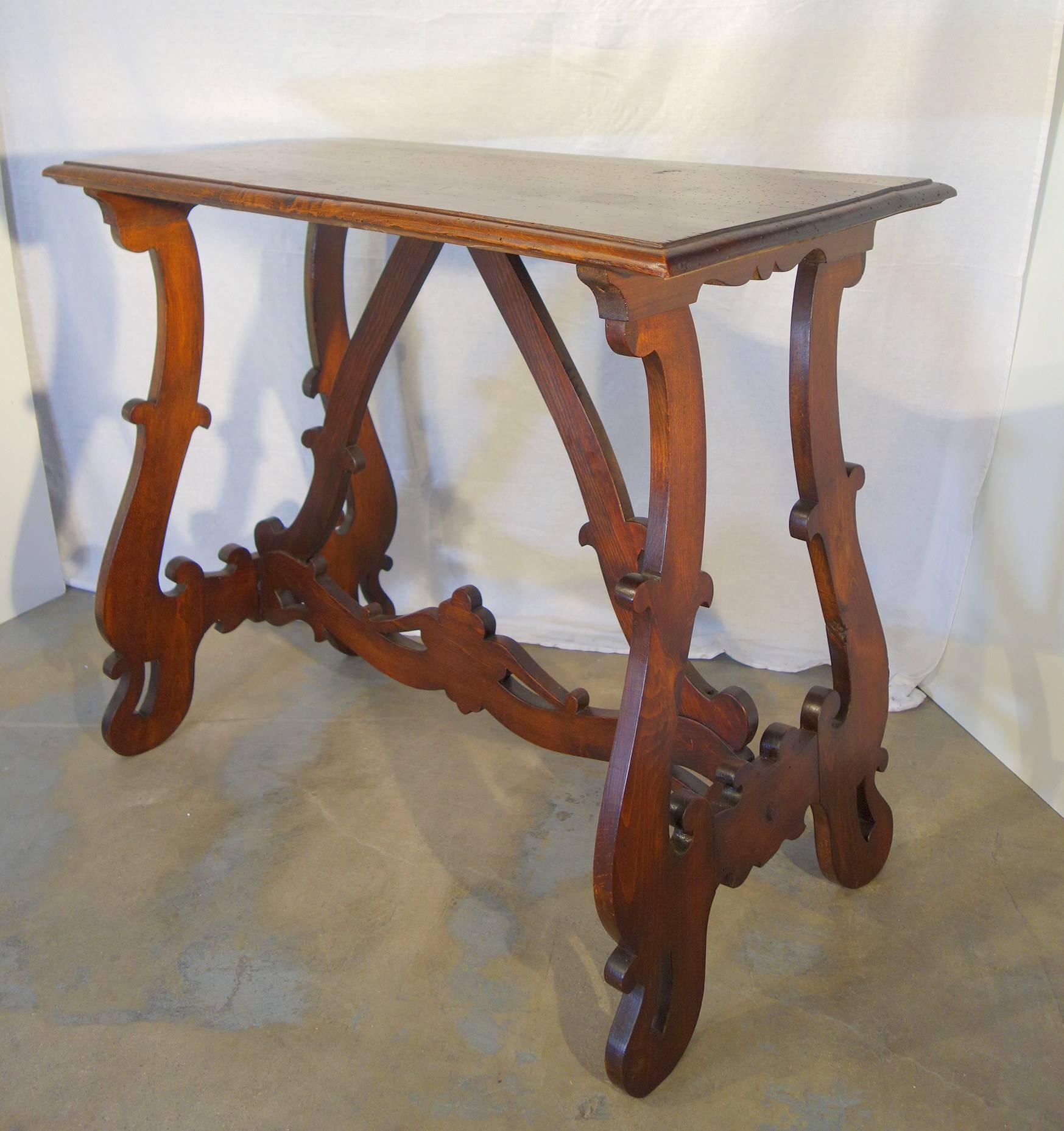 19th Century Tuscan Refectory Style Walnut Table 1