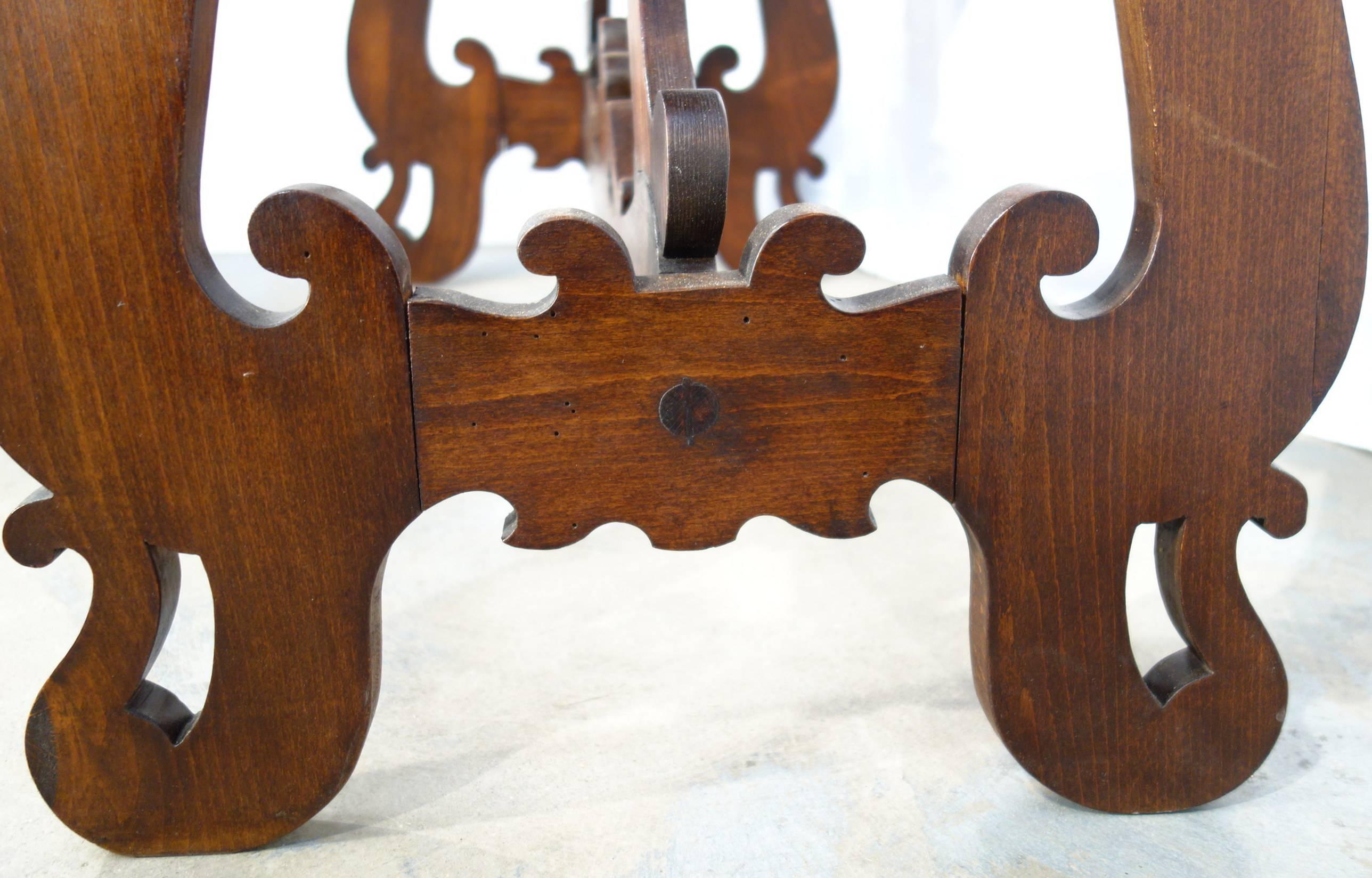 19th Century Tuscan Refectory Style Walnut Table 3