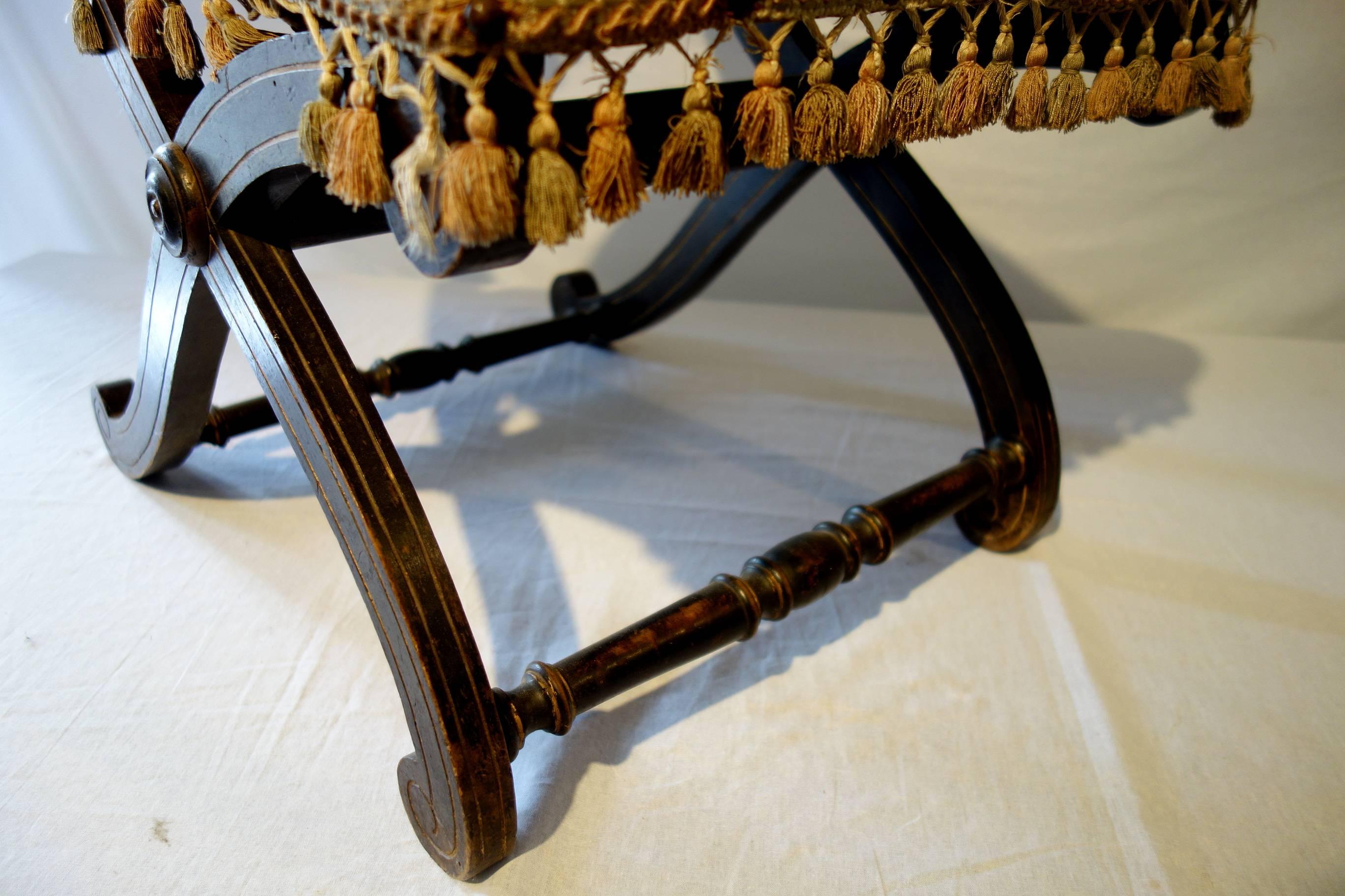 Antique Italian Renaissance Boudoir or Bedroom Chair Circa 1860 4