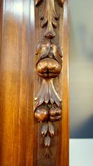 Antique Italian Tuscan Renaissance Armoire with Inlays, Caryatid & Fruit Triumph