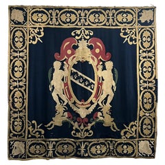 Late 17th Century Italian Heraldic Coat of Arms Tapestry, Lucca, circa 1690