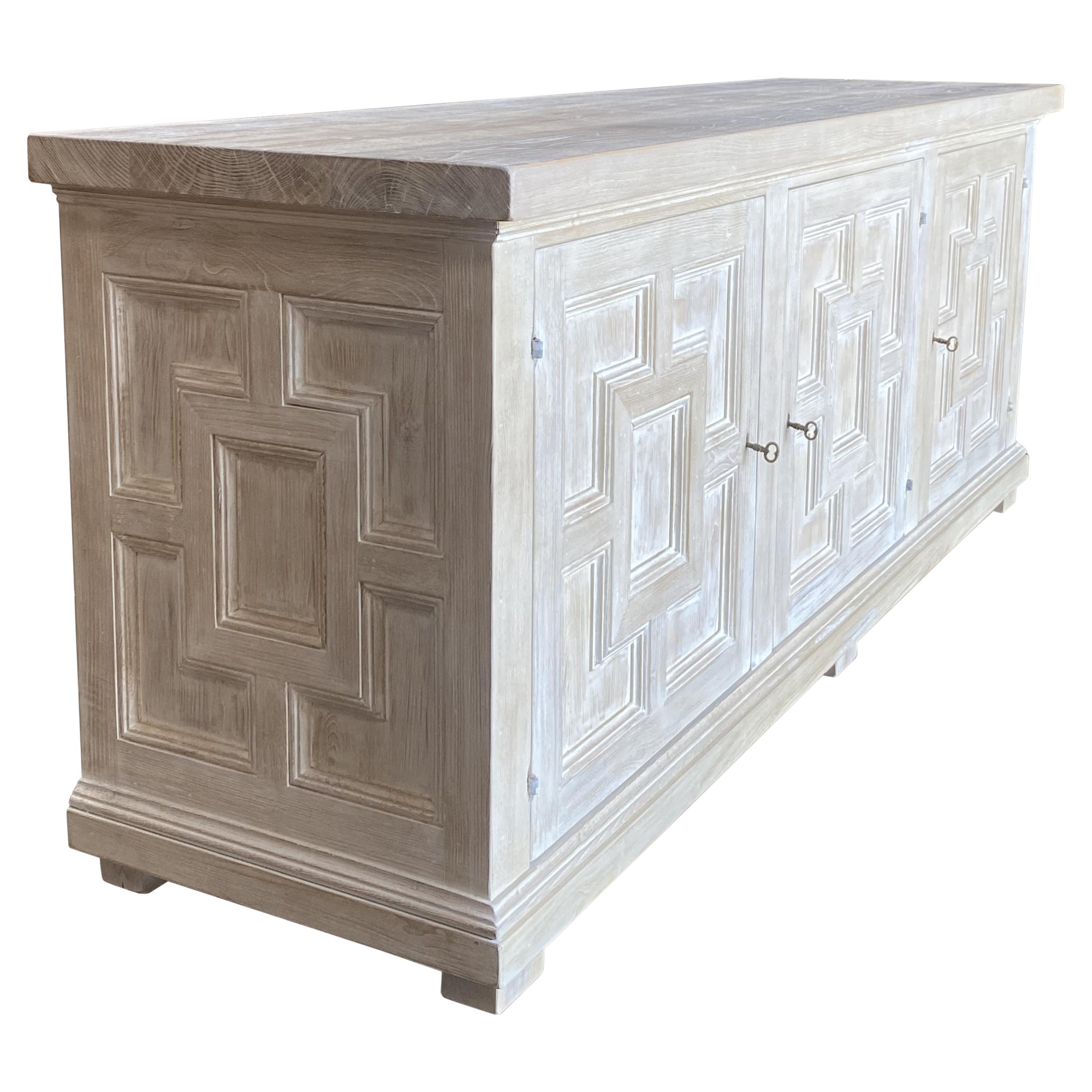 In Stock
FORTE - Introducing our exclusive Mediterranean style credenza line - a strong architectural statement, softened with a modern finish.  Solid, aged Italian chestnut with our brushed 