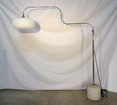 Mid-Century Italian Vintage Swivel Pole Floor Lamp