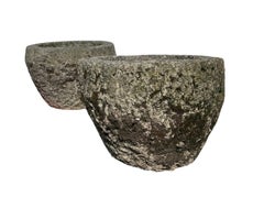 Early 19th Century Pair of Italian Granite Stone Planters