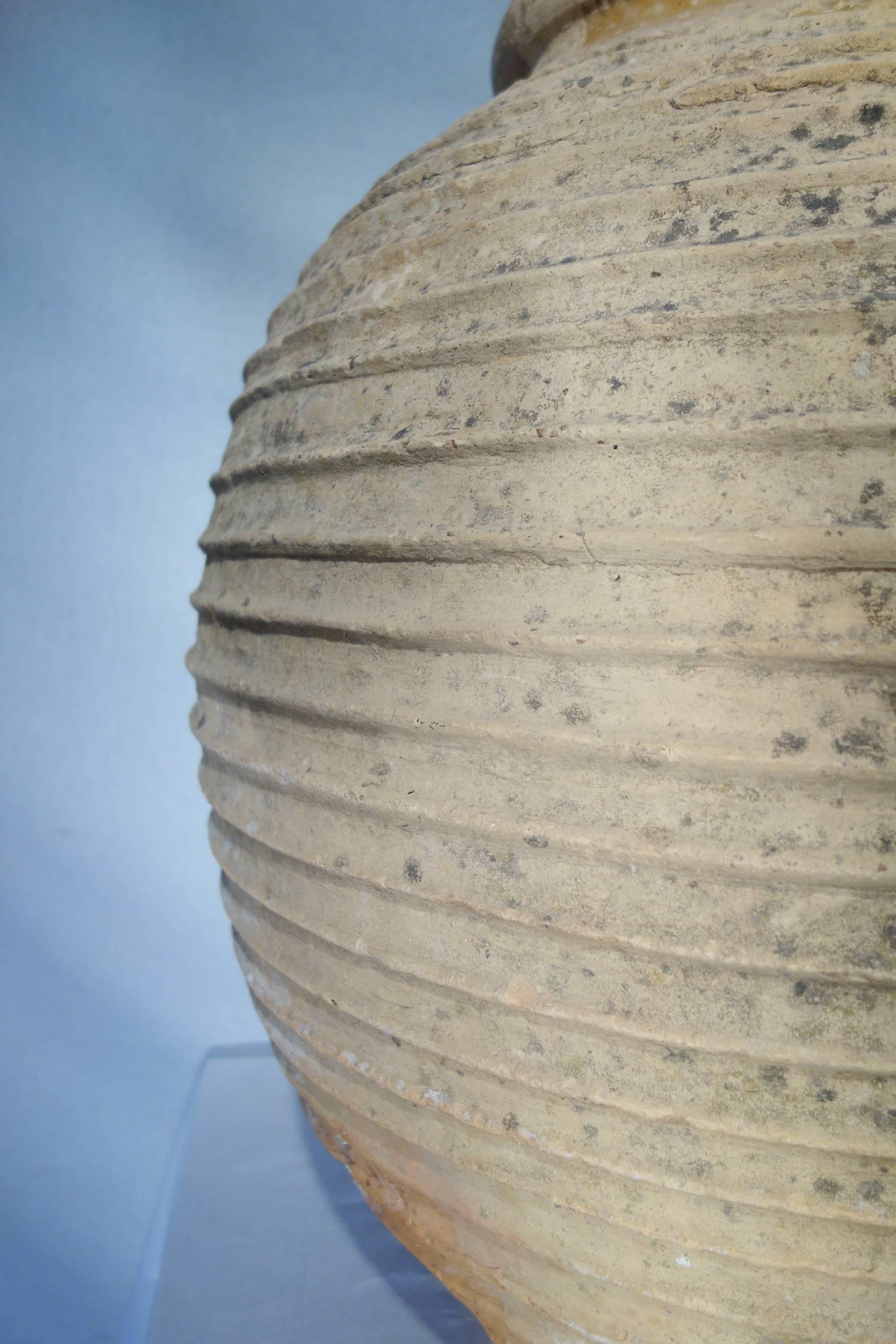 19th Century Mediterranean Terracotta Large Amphora Jar 1